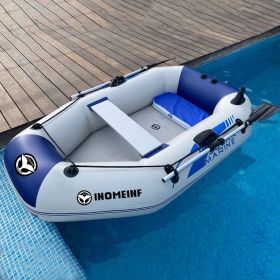 Rubber Boat Thickened Hard Bottom Motor Inflatable Boat Kayak Bare Boat (Option: Set4)