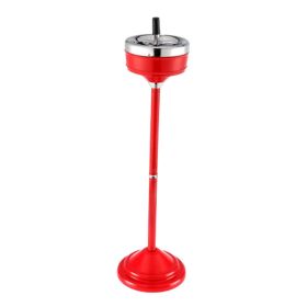 Floor Toilet Ashtray Vertical Rotary Cover Personality Fashion Elevator Ktv Toilet Living Room Ashtray (Option: Red-Size See Introduction)