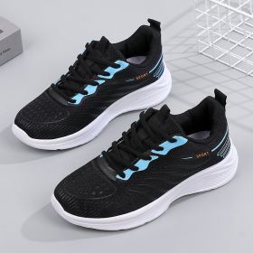 New Women's Sneaker Autumn Breathable Mesh Surface Shoes (Option: Black-36)