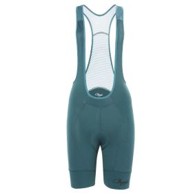 Cycling Pants Women's Bib Shorts Good Quality (Option: Dark green-M)