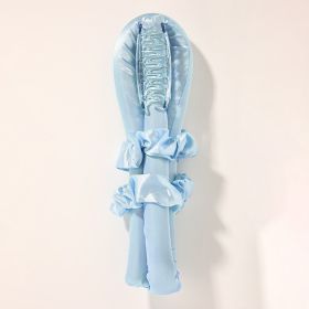 Velvet No Heat Lazy Hair Curler EVA Foam Sponge (Option: Rubber Rod blue)