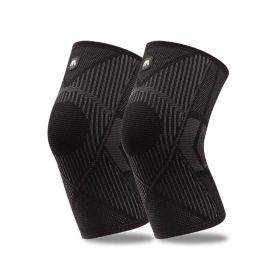 Knee Braces For Knee Pain In Women And Men, Knee Compression Sleeves For Joint Pain Relief, Arthritis, Injury Recovery, Meniscus Tear, Knee Pain (Option: Black-XL)