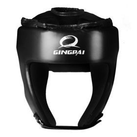 Free Combat Protective Gear Motorcycle Helmet Gogglesoutdoor Riding Removable Mask Boxing Helmet Cover (Option: Junior Black-L)