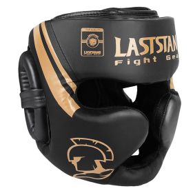 Free Combat Protective Gear Motorcycle Helmet Gogglesoutdoor Riding Removable Mask Boxing Helmet Cover (Option: Professional Coach Golden-L)