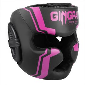 Free Combat Protective Gear Motorcycle Helmet Gogglesoutdoor Riding Removable Mask Boxing Helmet Cover (Option: Skin Feeling Black And Red-S)