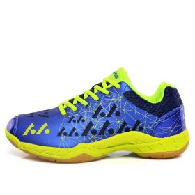 Men's Training Non-slip Shock Absorption Badminton Shoes (Option: Blue-43)